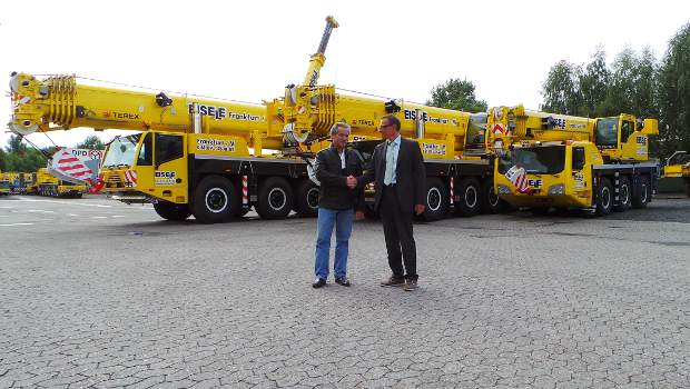 Deux grues Terex livrées à un loueur en Allemagne