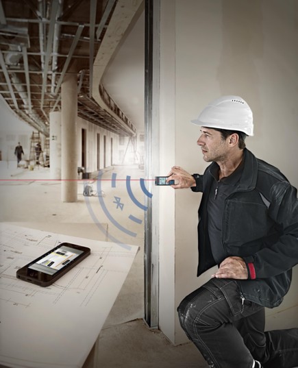 Télémètre GLM 100 C Professional Bosch : restez connectés avec vos chantiers !