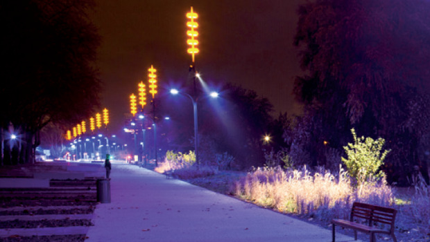 À Metz, les LED illuminent tout un boulevard