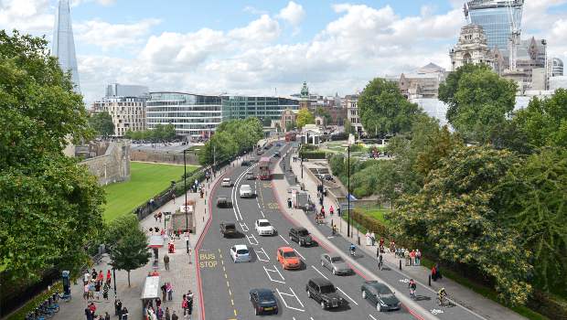 Une autoroute cyclable à Londres