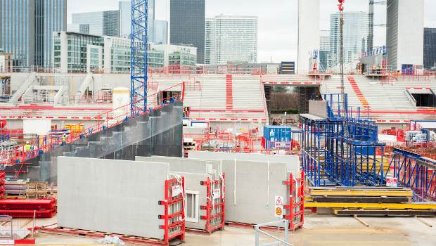 Arena 92 de Nanterre : un ouvrage à dominante béton 