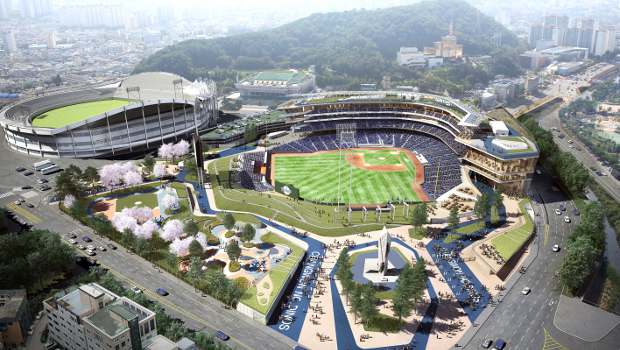 Corée : Populous conçoit le stade de baseball de Busan