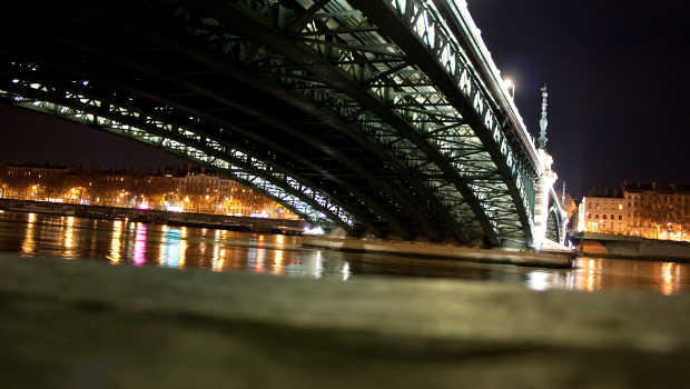 A Lyon, le pont de l’Université en réparation