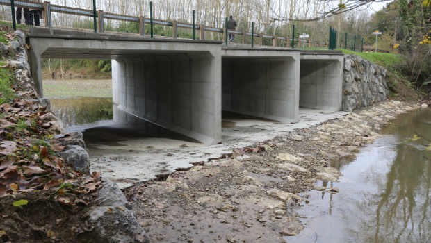 Landes : inauguration du pont de Mimbaste sur la RD15