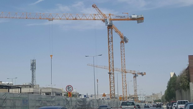 28 grues Potain sur le métro de Riyad