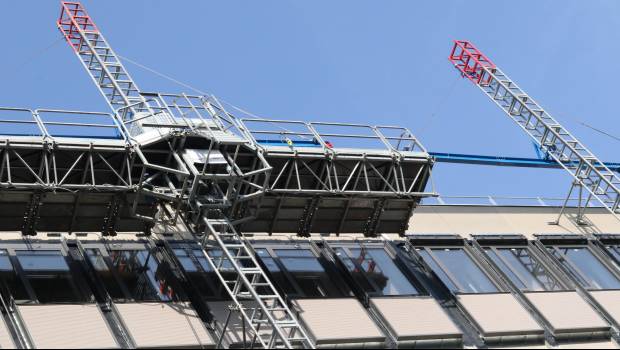 SGB Hünnebeck présente le Monorail pour faciliter les travaux sur façades