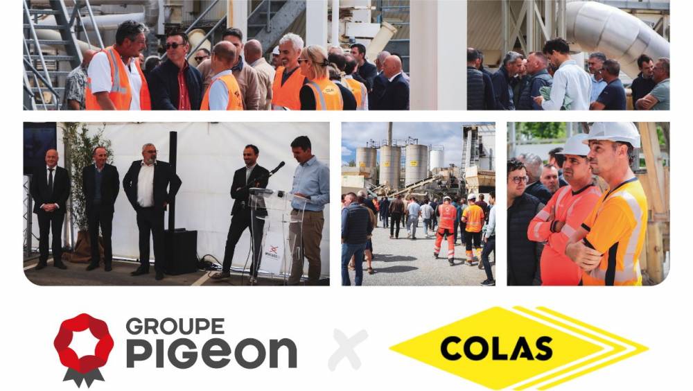 Colas et Groupe Pigeon inaugurent une centrale d'enrobés à Vieux-Vy-sur-Couesnon