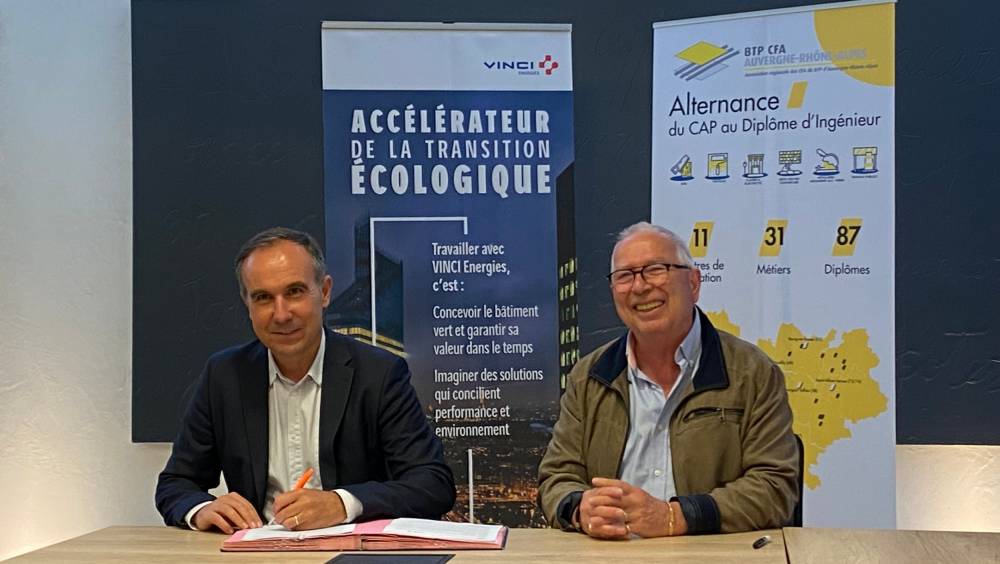 BTP CFA Auvergne-Rhône-Alpes et Vinci Energies musclent l'apprentissage dans l'électricité