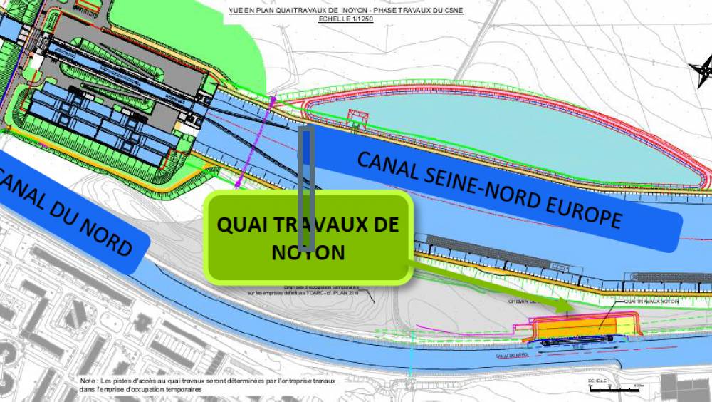 Canal Seine Nord : démarrage des travaux de 2 quais travaux