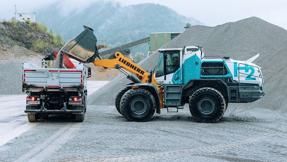 Liebherr et Strabag testent une chargeuse à hydrogène