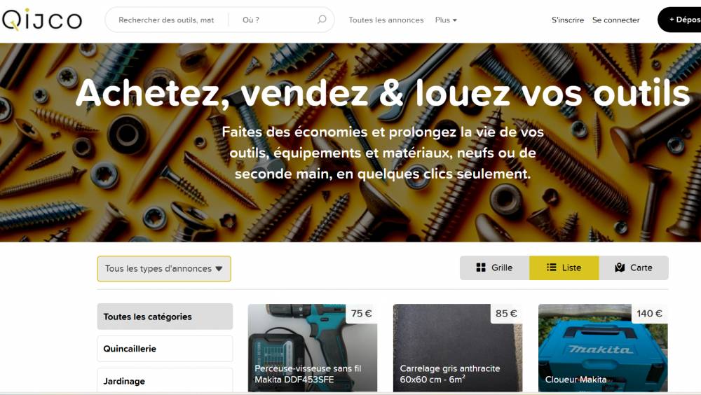 Qijco, le Vinted du bricolage, débarque en France