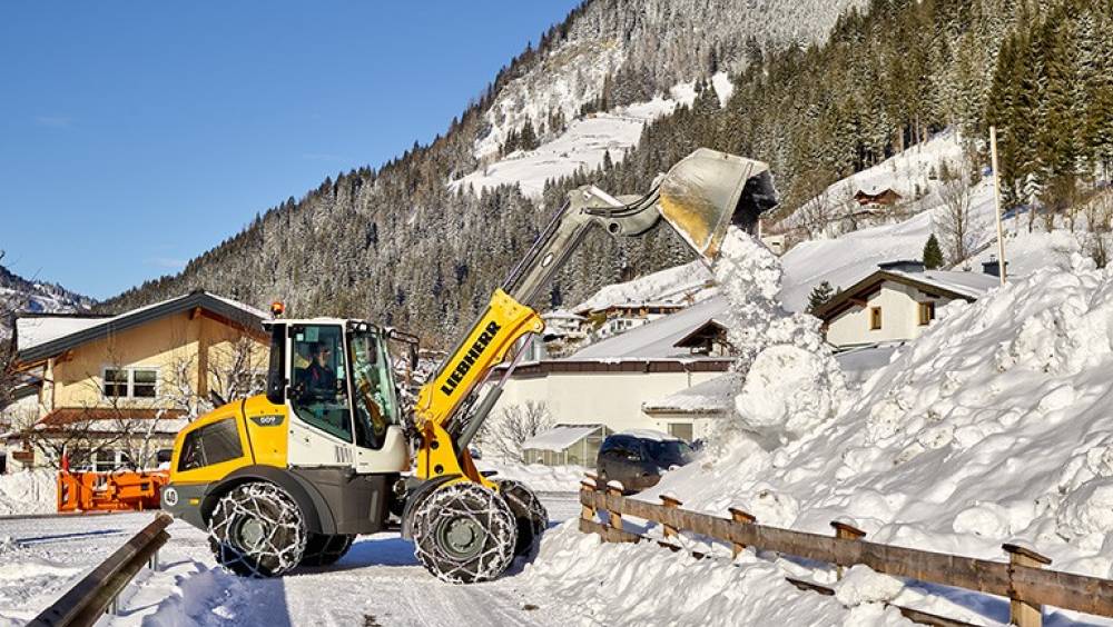 Des chargeuses Liebherr à l'aise sur la glace