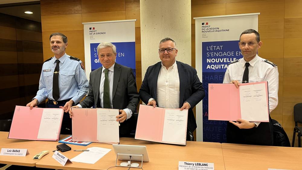 « Ras le vol » : signature de la convention partenariale pour lutter contre les vols sur les chantiers en Gironde